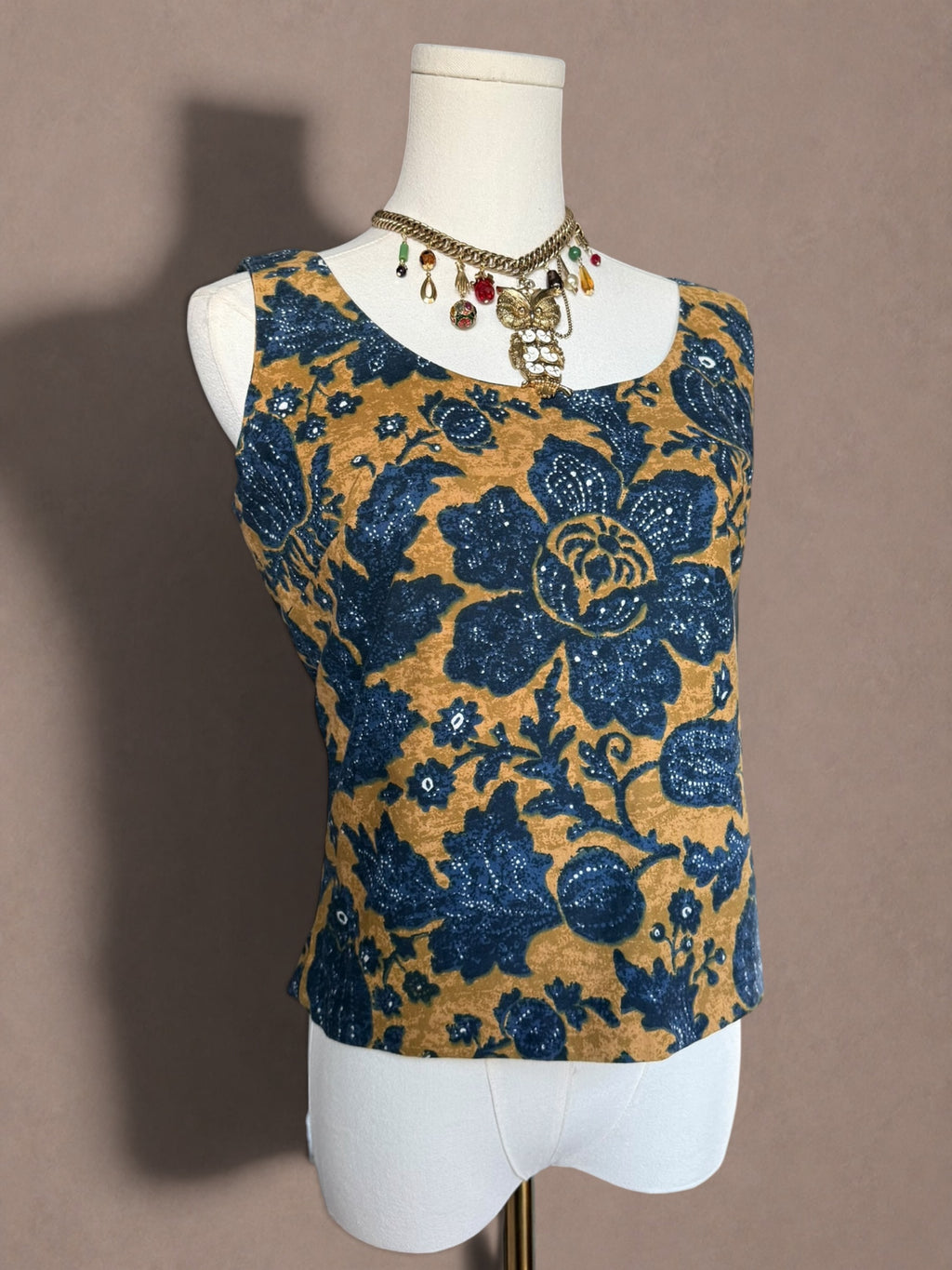 Florence Walsh 70s Floral Two Piece Skirt Set