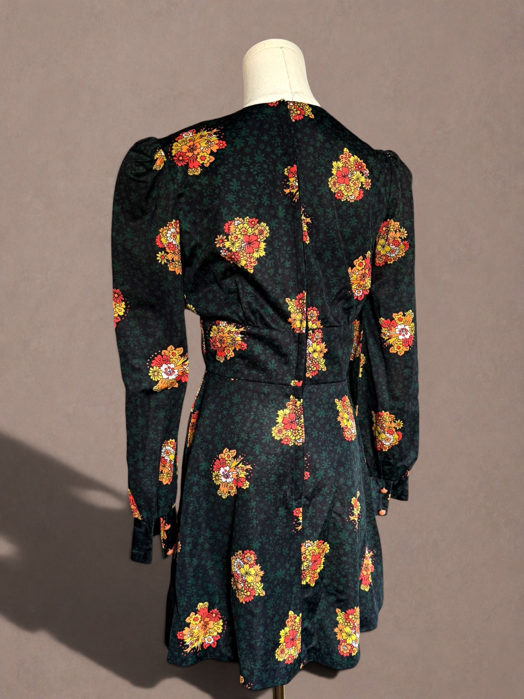 Sunday’s Child California 70s Floral Empire Mini Dress