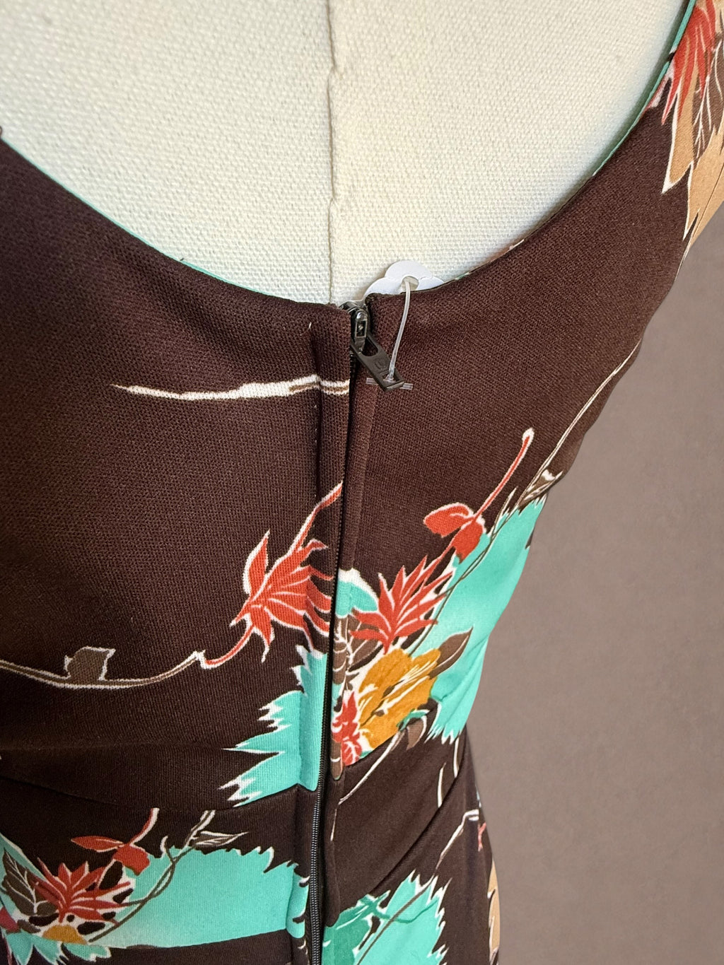 Floral 60s-70s Maxi Dress & Wrap Top Set by C.M. Courtney