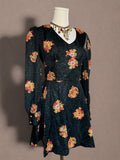 Sunday’s Child California 70s Floral Empire Mini Dress