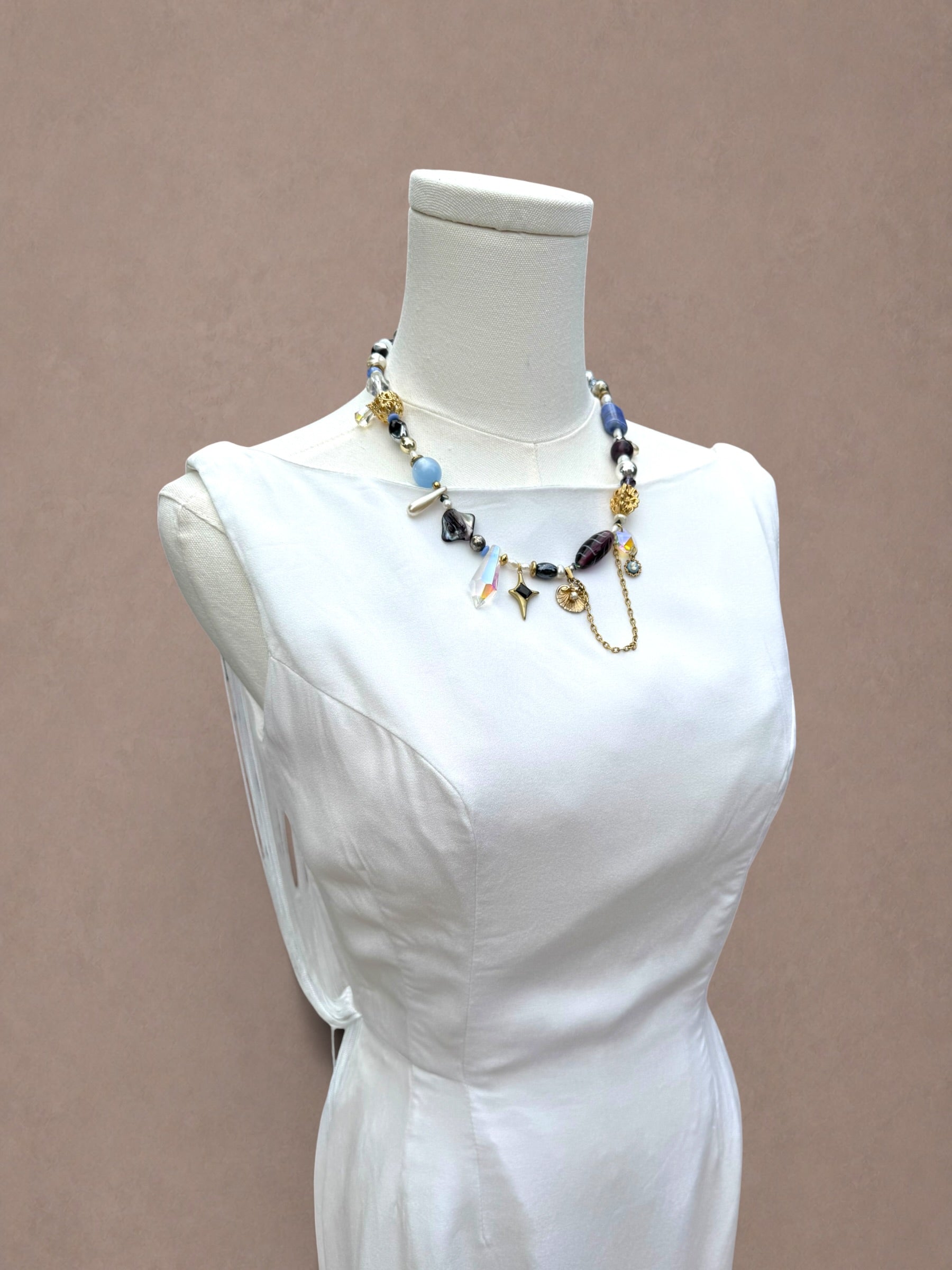 White Fringe Back 60s Wiggle Dress