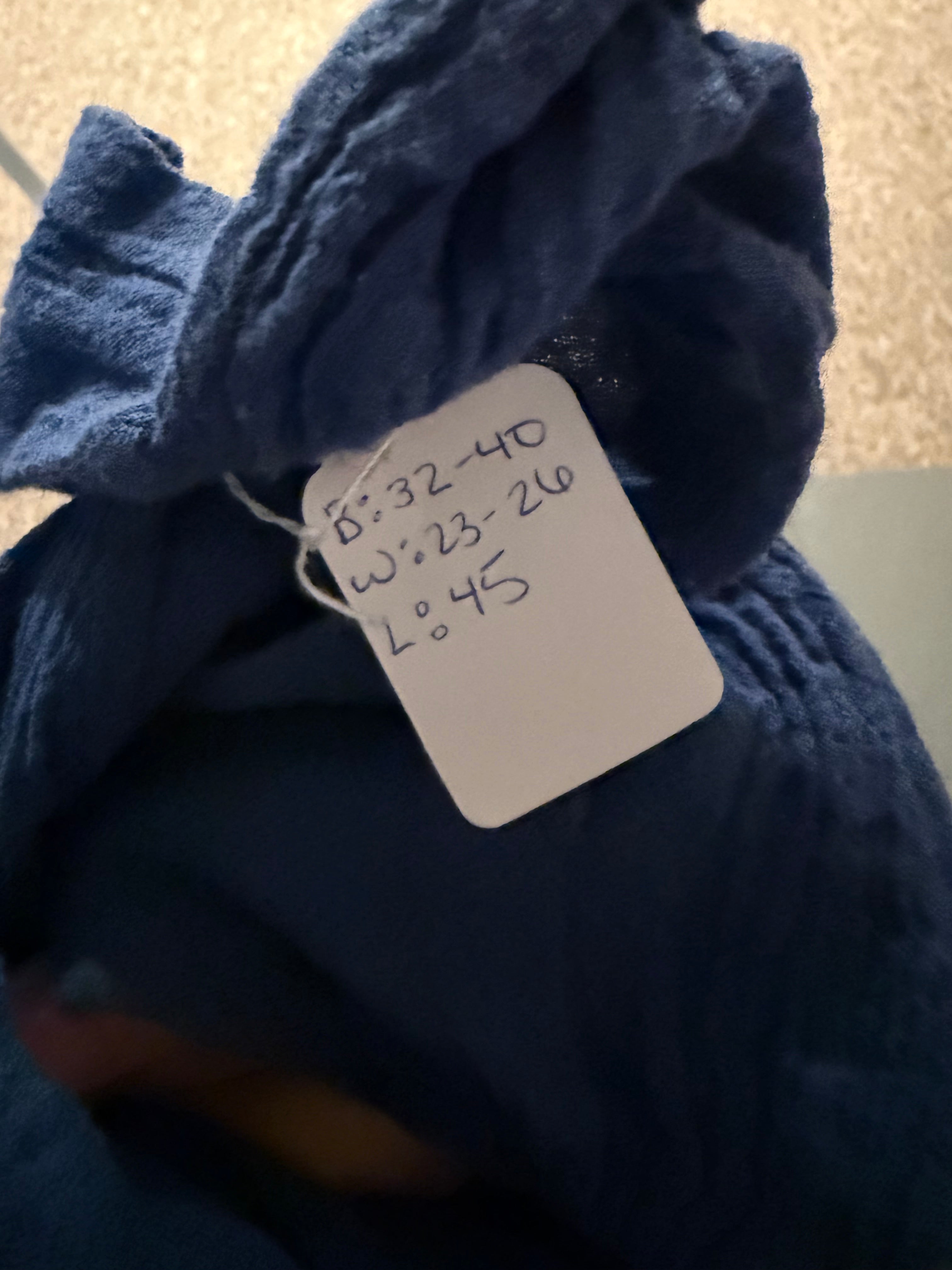 Cobalt Blue 70s Cotton Gauze Grecian Goddess Dress