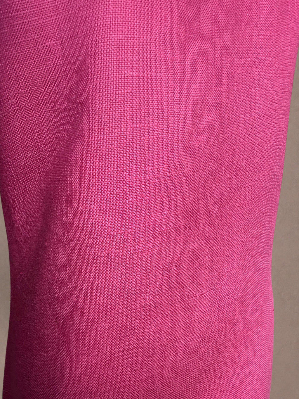 Pink Beaded Mod Mini Dress • Linen Shift Dress • Candy Colored Floral Beadwork