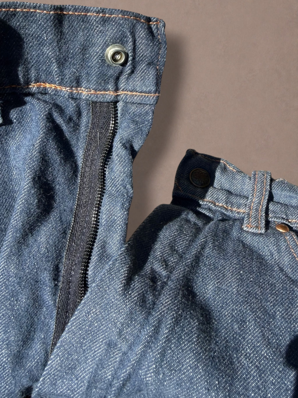 Big Yank 70s Cutoff Denim Shorts | Dark Wash Frayed Hem