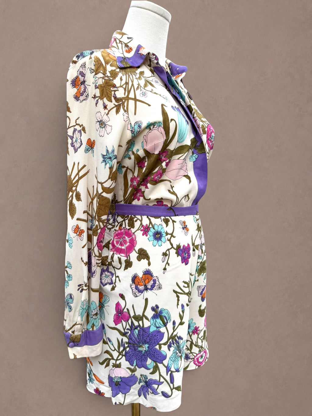Botanical Butterfly 70s Shorts Set