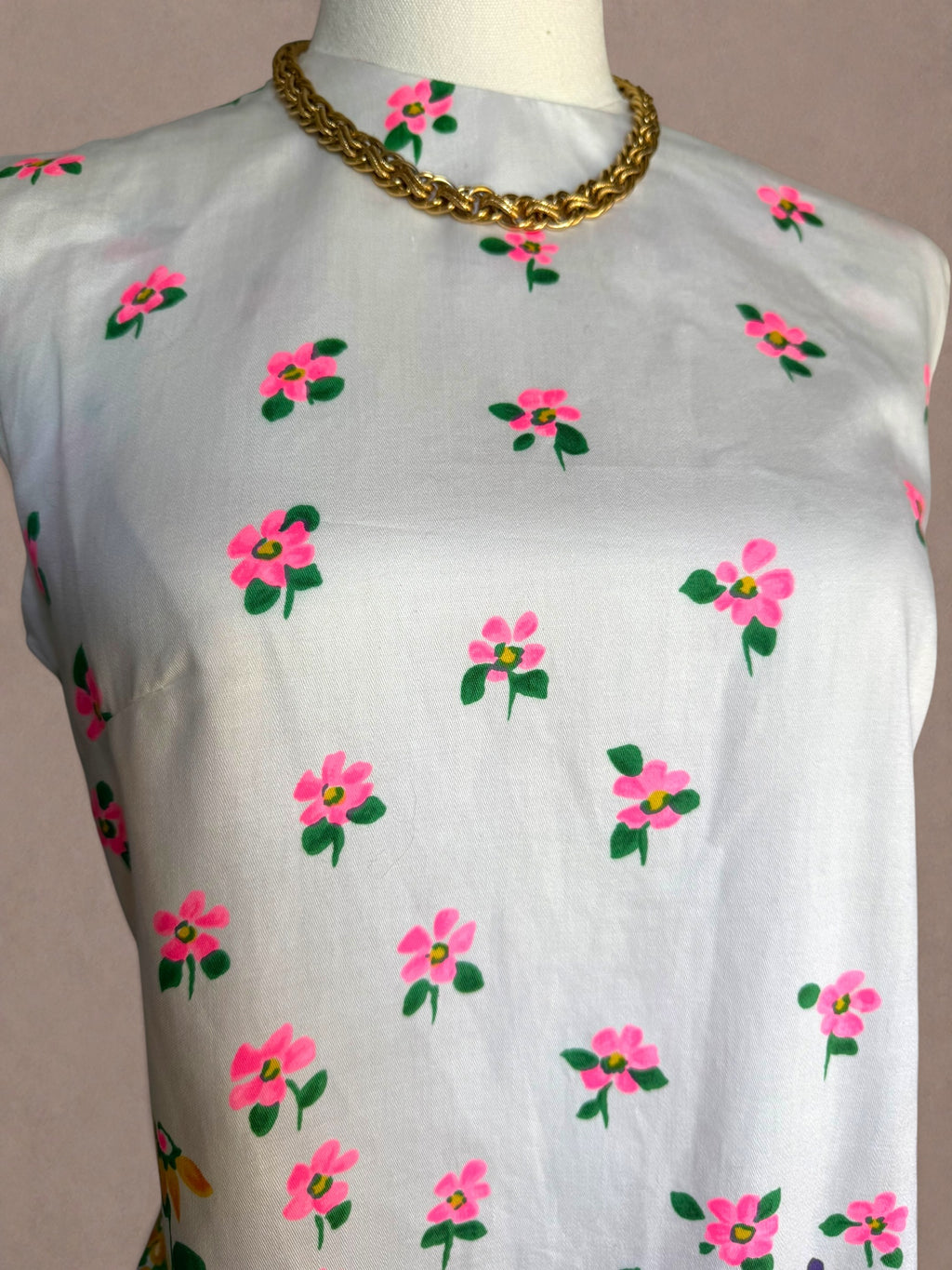 Liberty Circle  60s Floral Cotton Shift Dress | Deadstock/NWT
