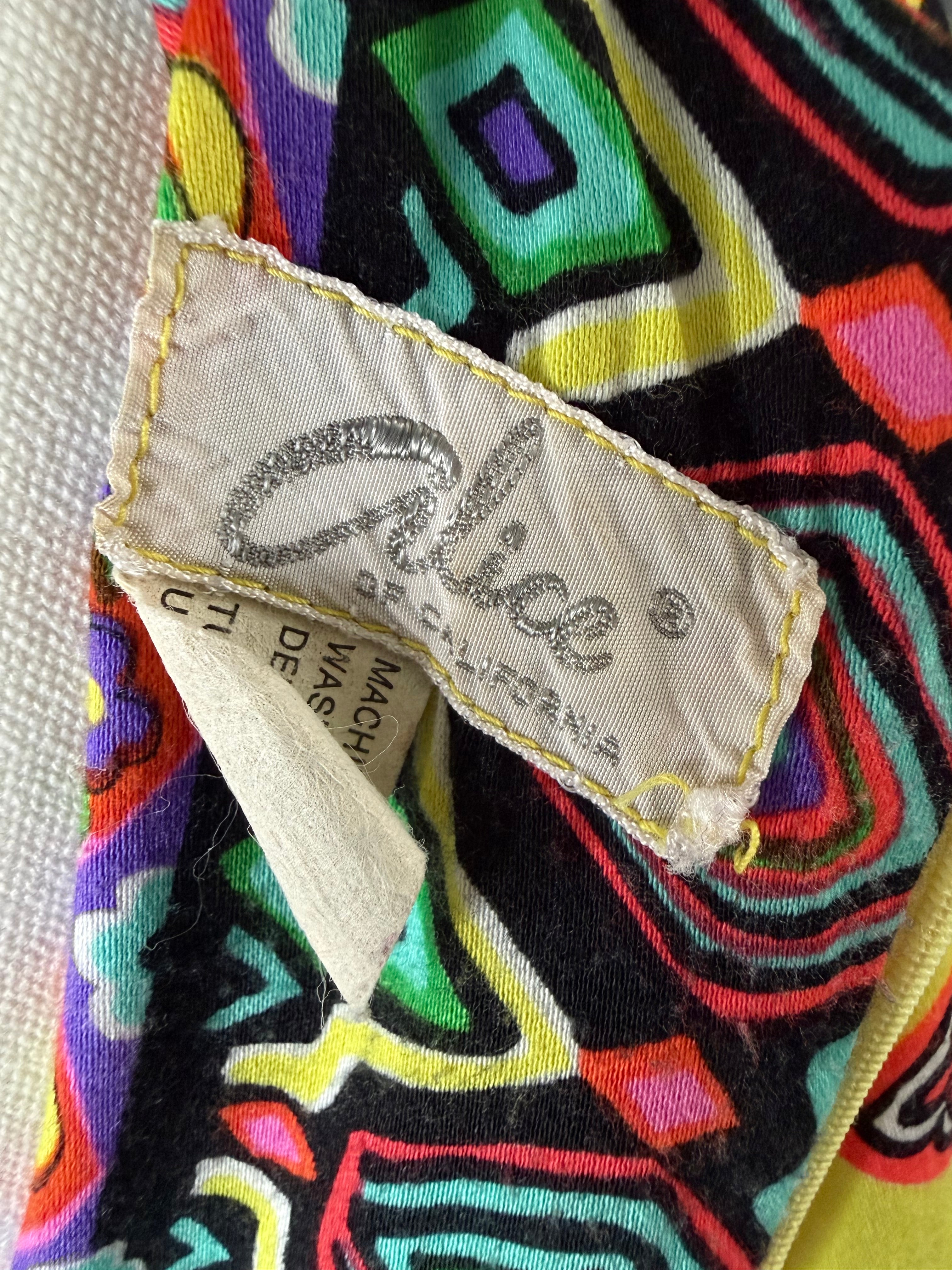 Alice of California 60s-70s Psychedelic Hostess Caftan