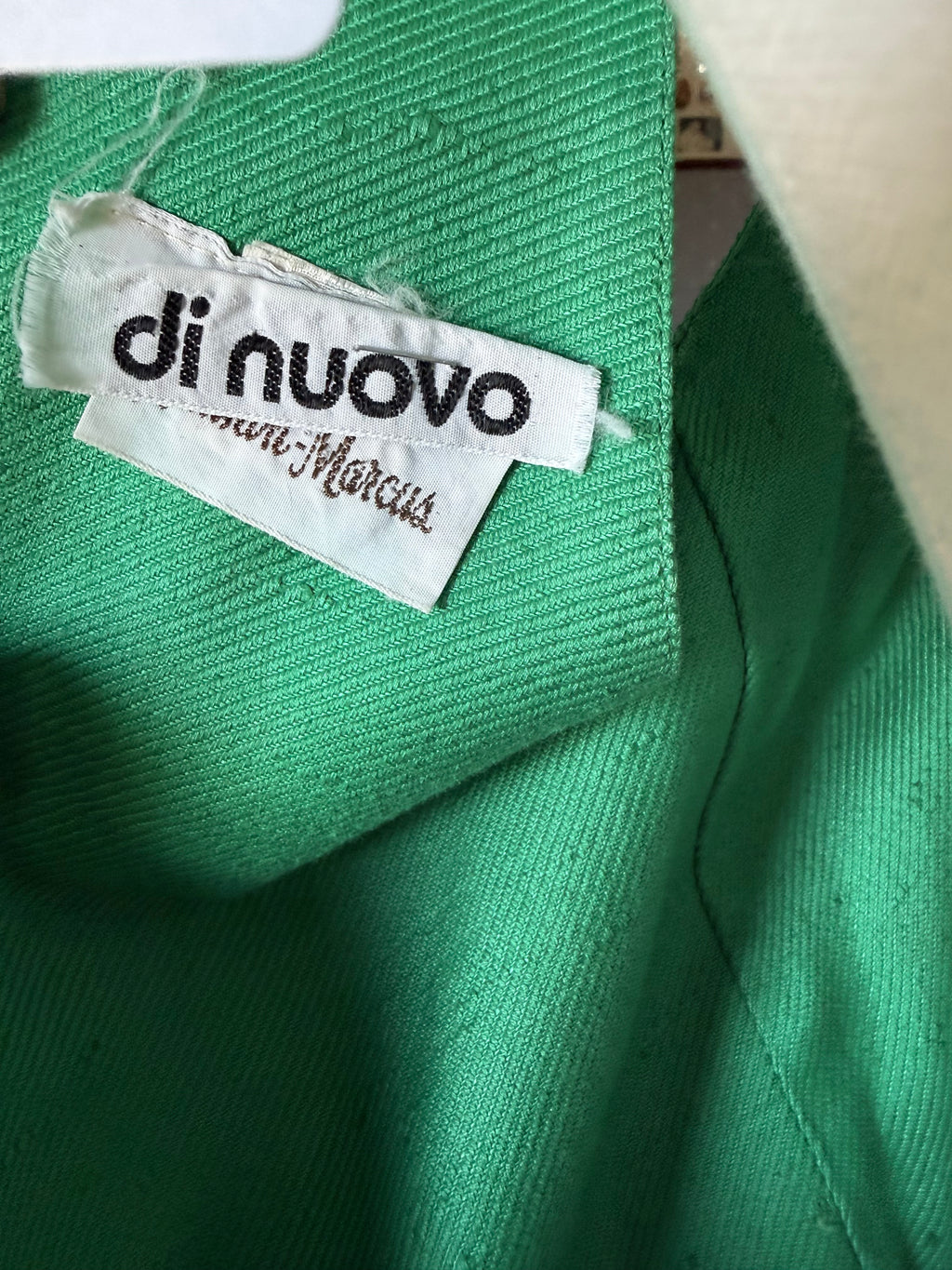Neiman Marcus Emerald Green 70s Open Back Halter Dress