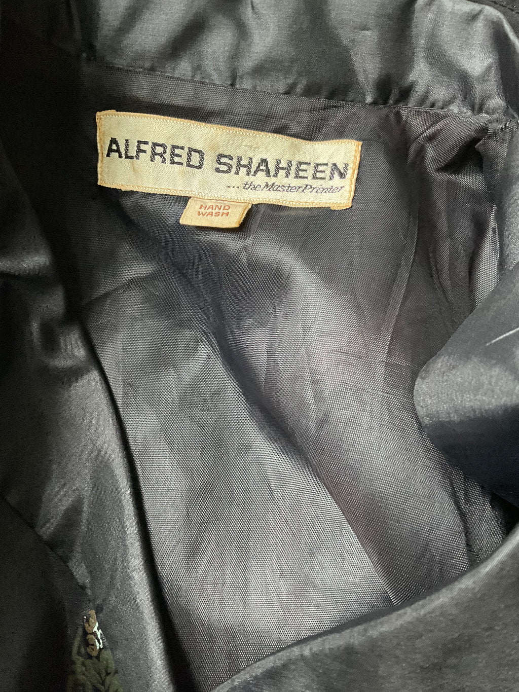 Alfred Shaheen Early 70s Hand-Painted Medallion Shirt Dress