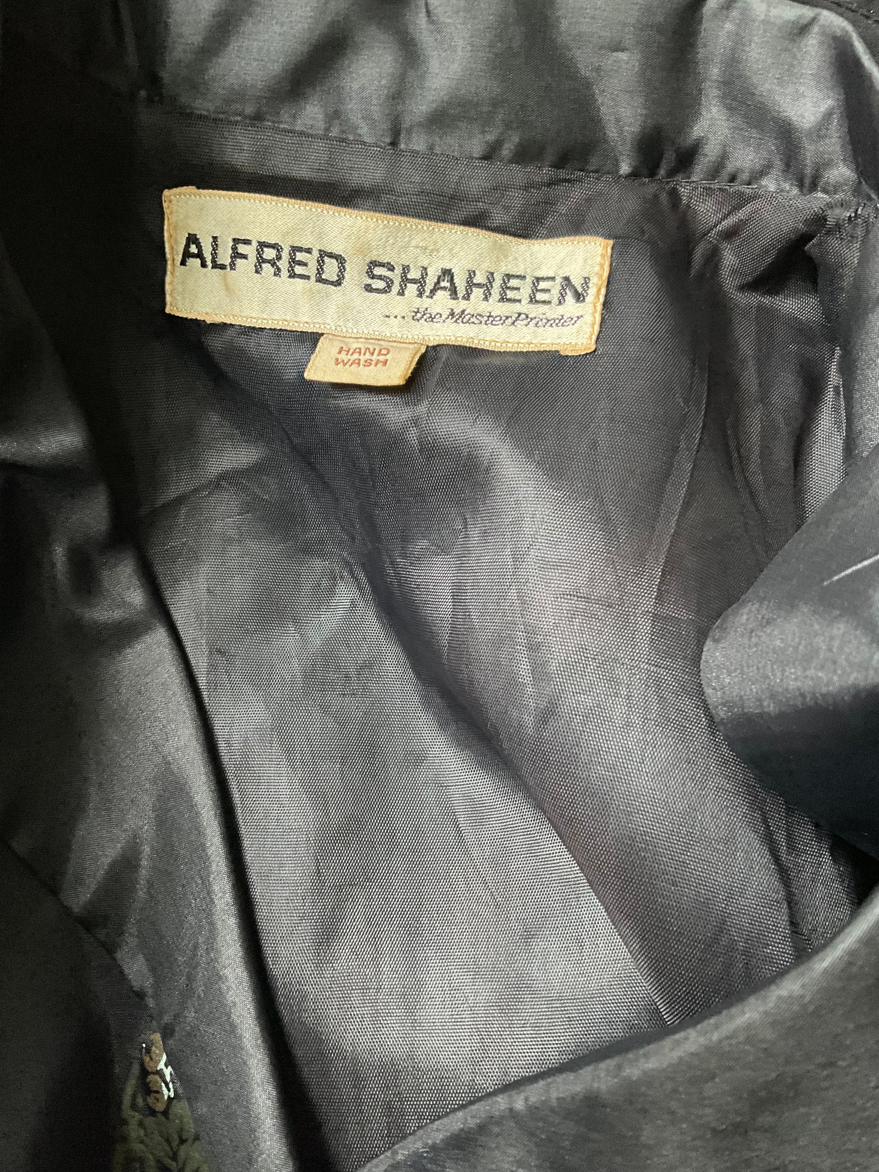 Alfred Shaheen Early 70s Hand-Painted Medallion Shirt Dress