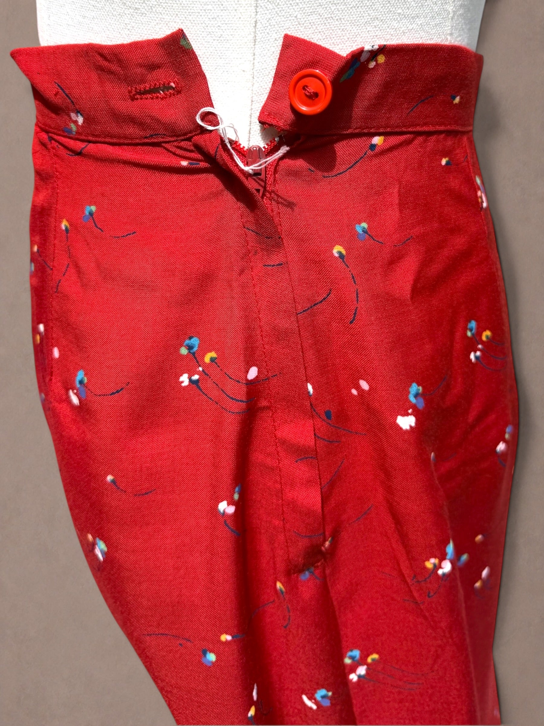 Scarlet 70s Wildflower Maxi Skirt