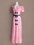 Silk Dragon Brocade 30s-40s Hostess Dress