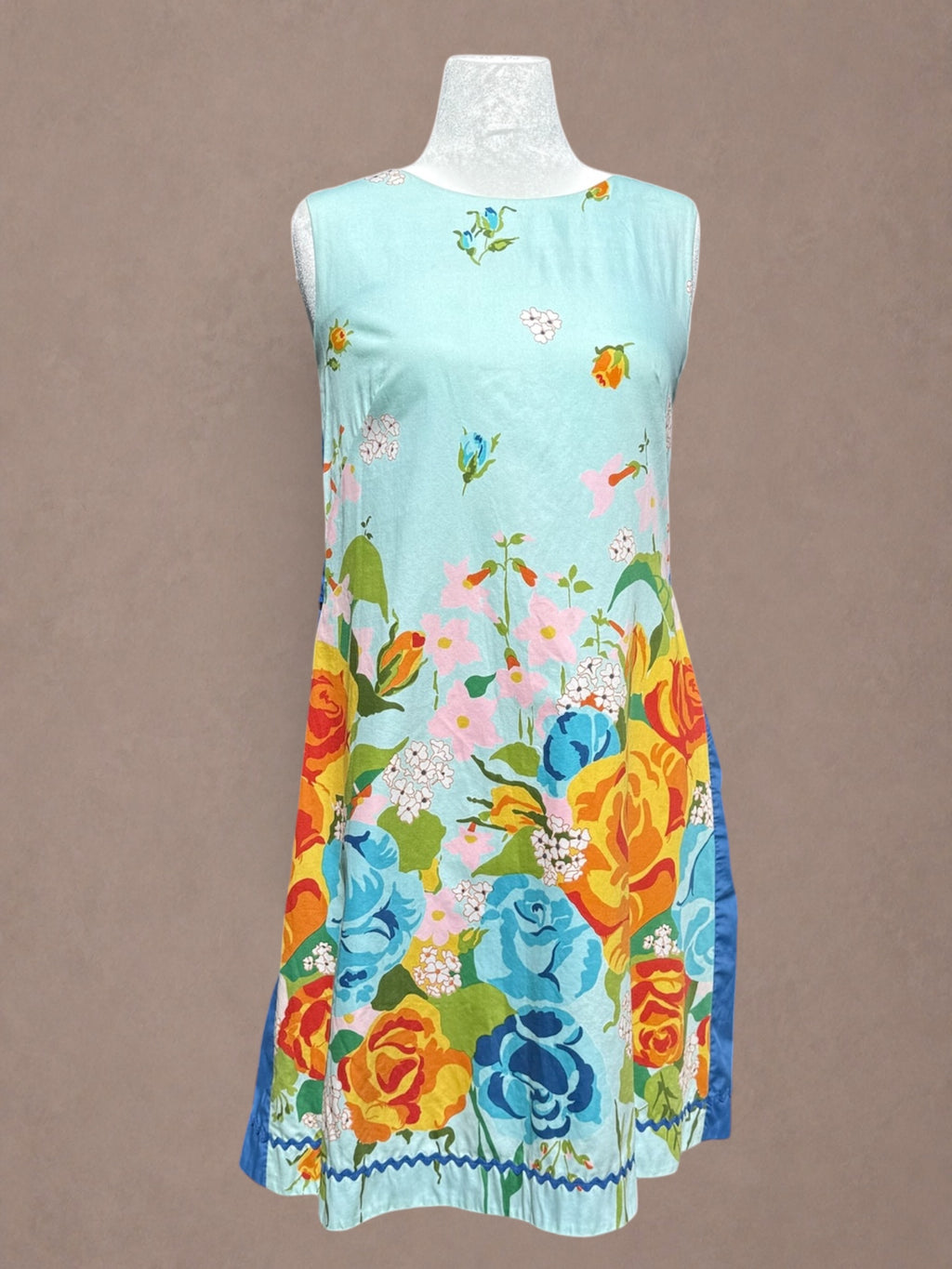 Alice Polynesian 60s Floral Shift Dress