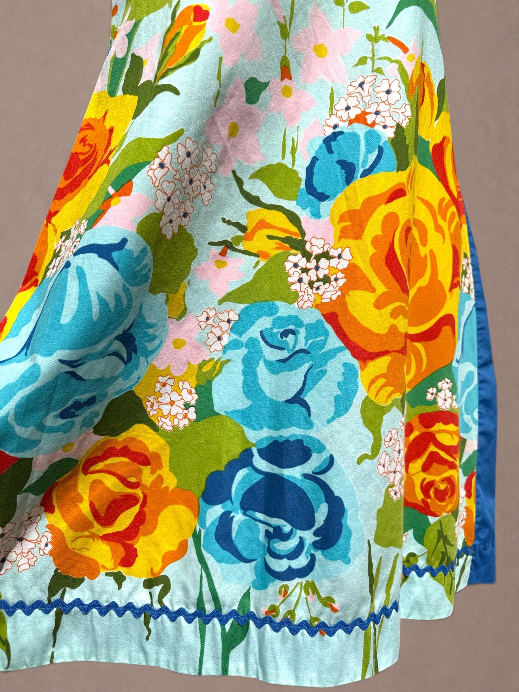 Alice Polynesian 60s Floral Shift Dress