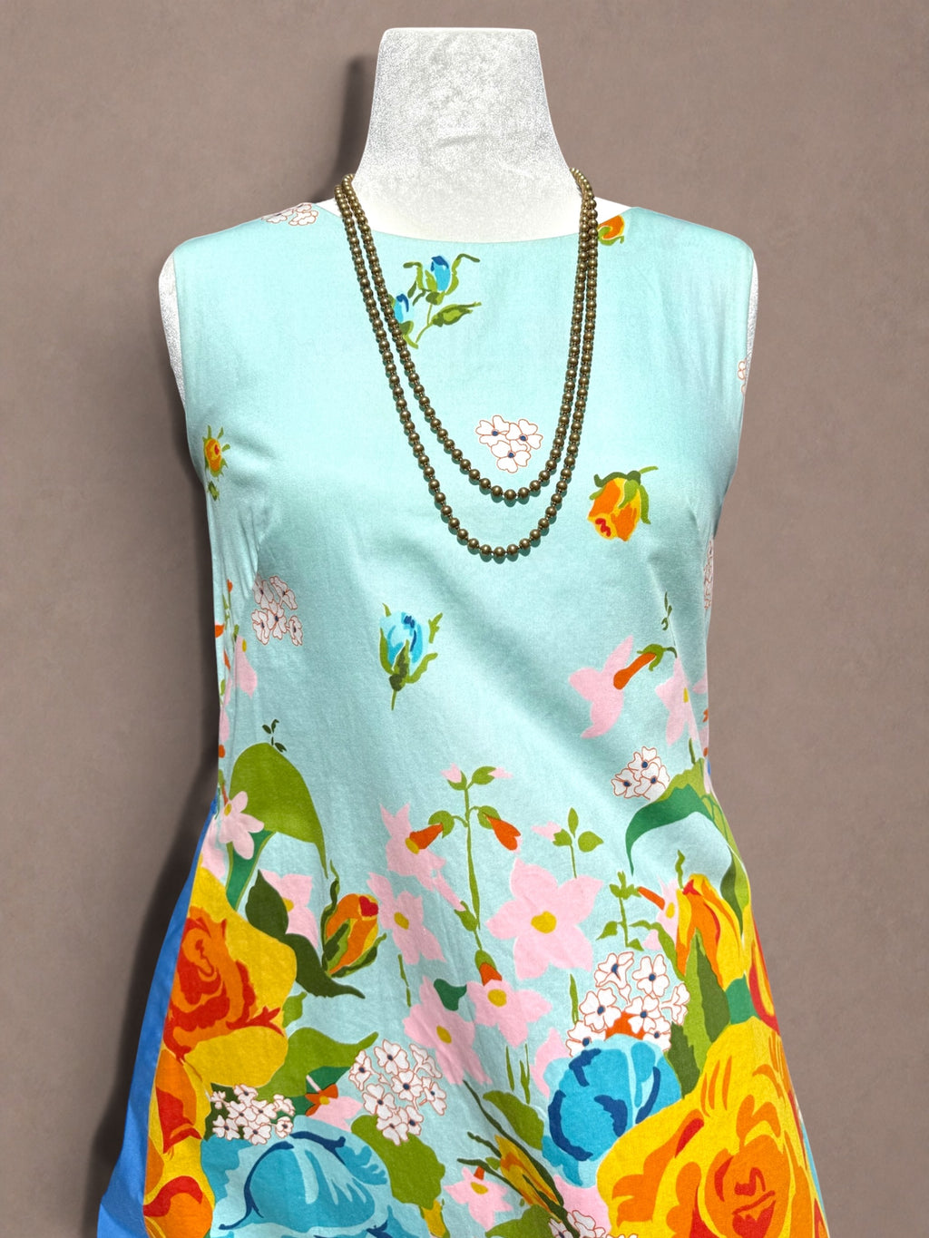 Alice Polynesian 60s Floral Shift Dress