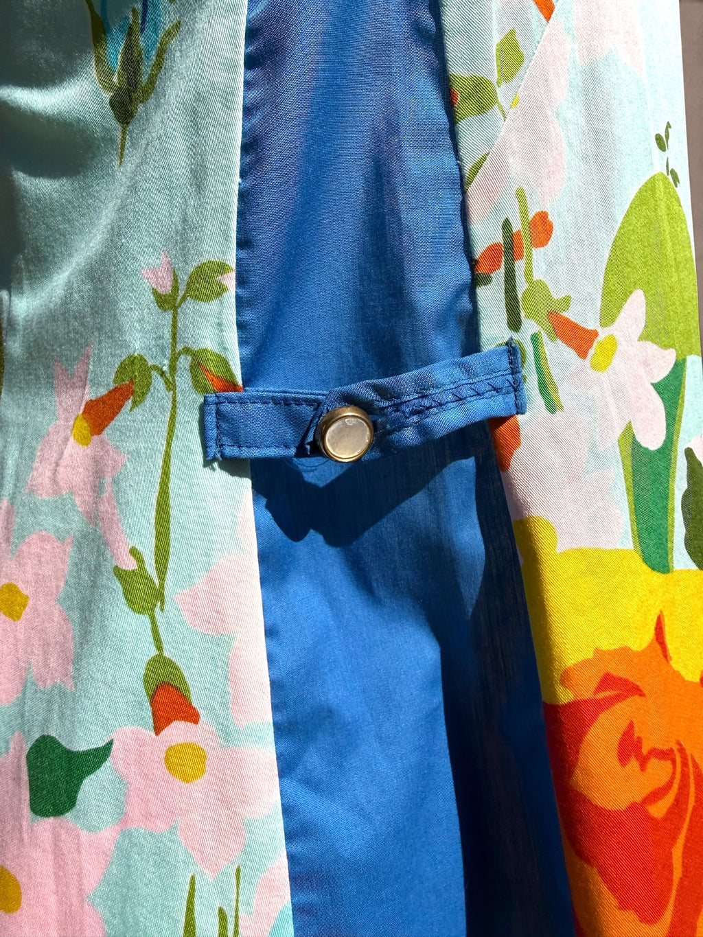 Alice Polynesian 60s Floral Shift Dress